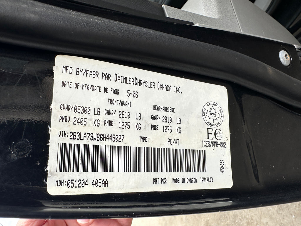 2006 Dodge Charger SRT-8 – D2504