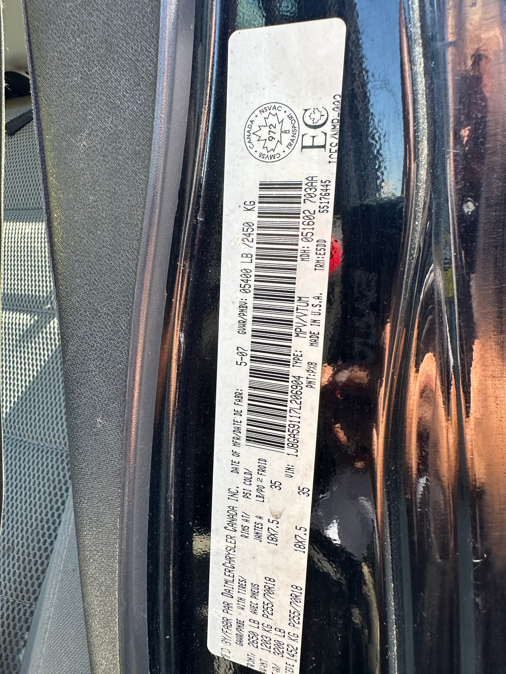 2007 Jeep Wrangler Sahara – J2534