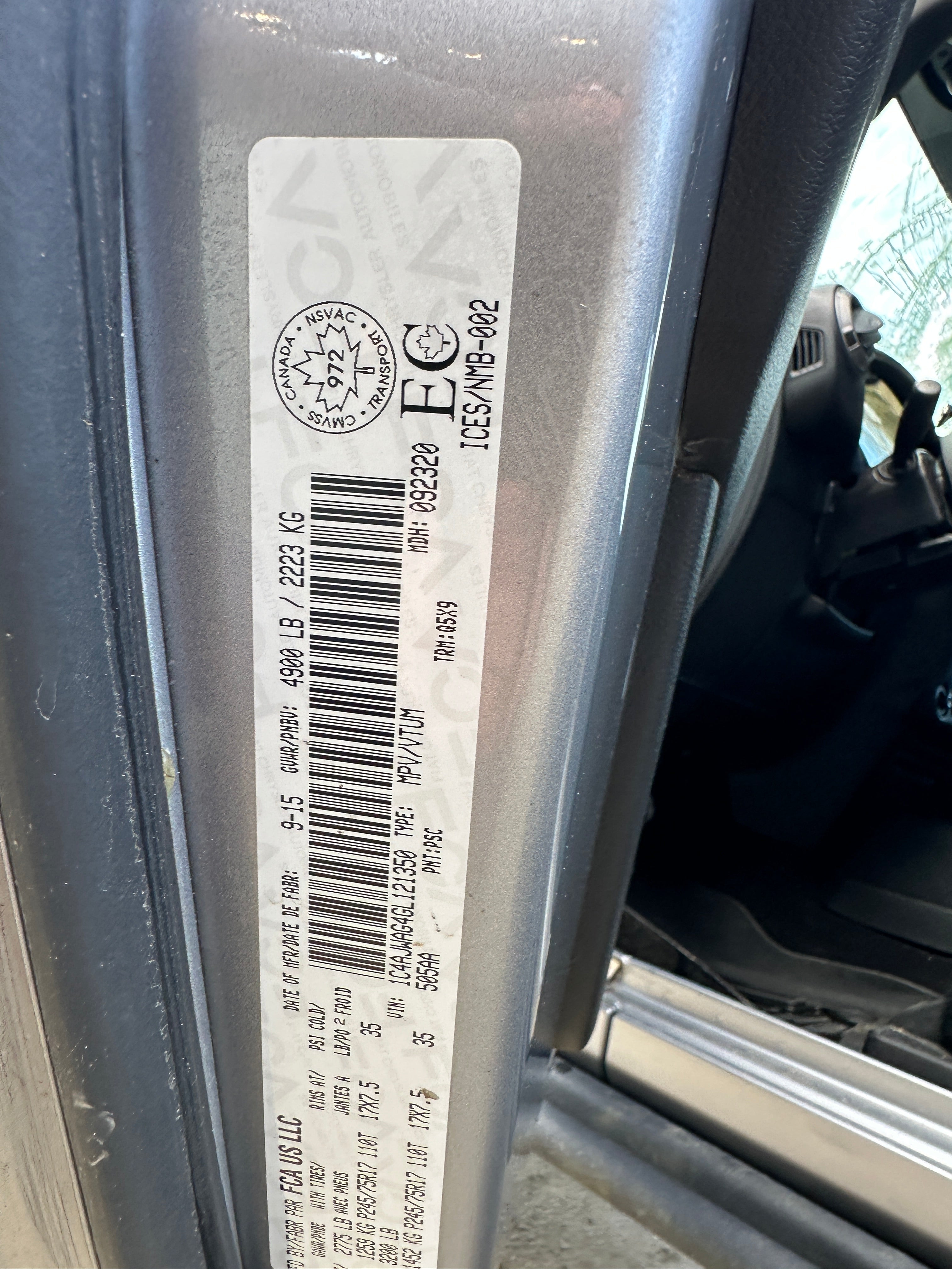 2016 Jeep Wrangler JK Sport 3.6 – J2613