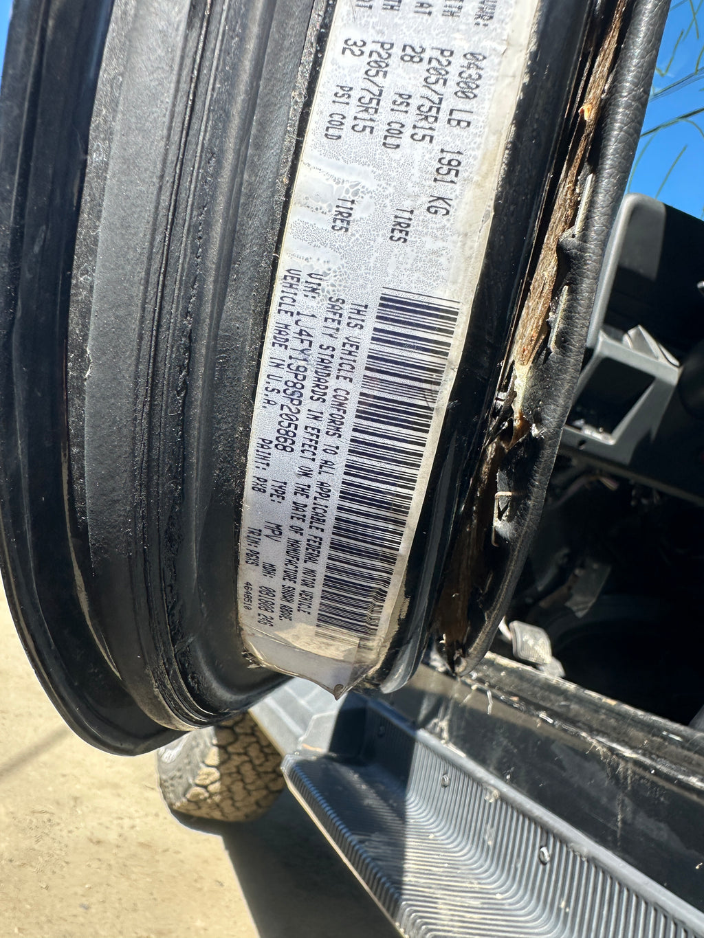 1995 Jeep Wrangler YJ Rio Grande 2.5 – J2614