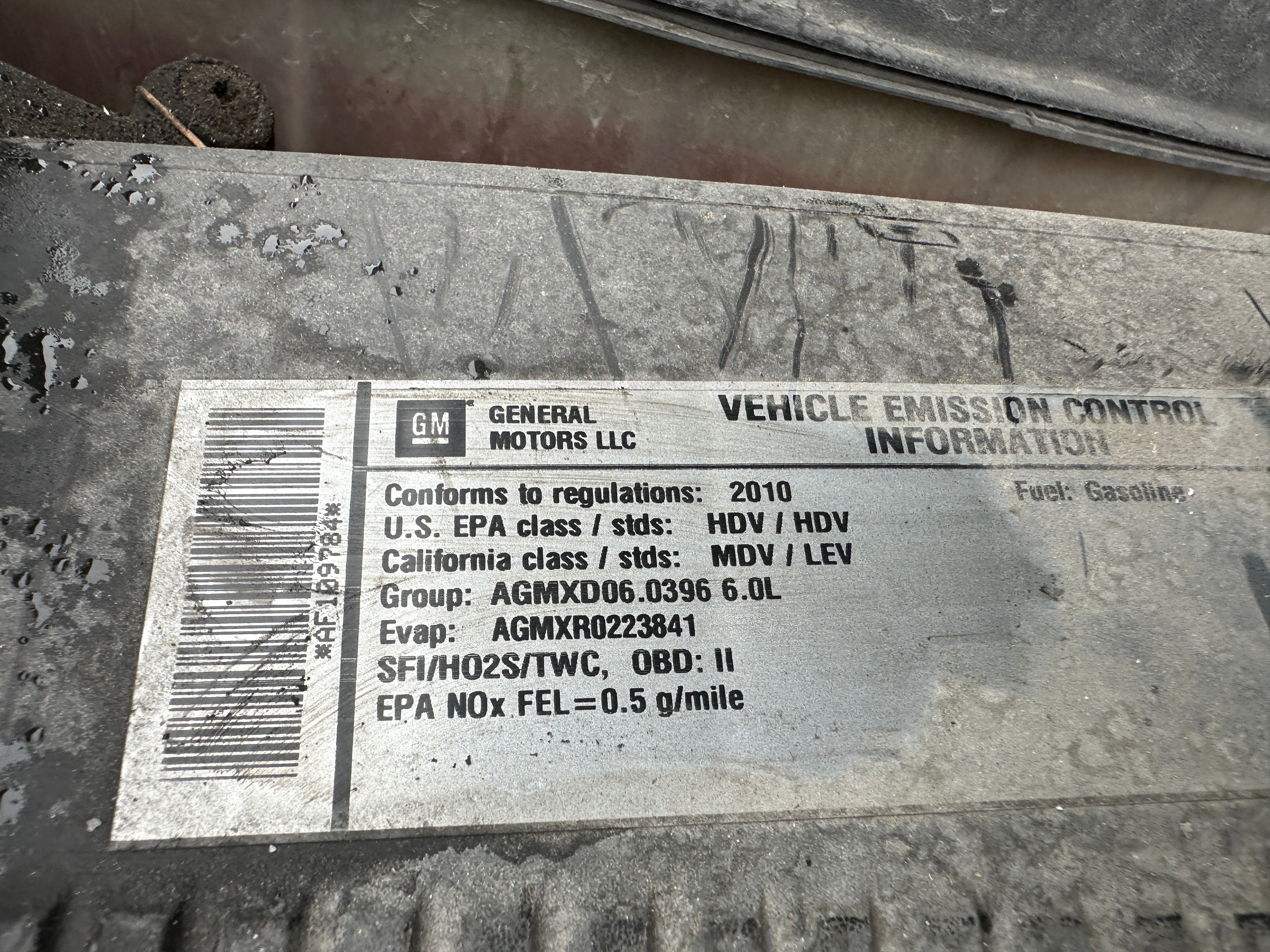 2010 GMC Sierra 2500 6.0L L96 2WD – G2513