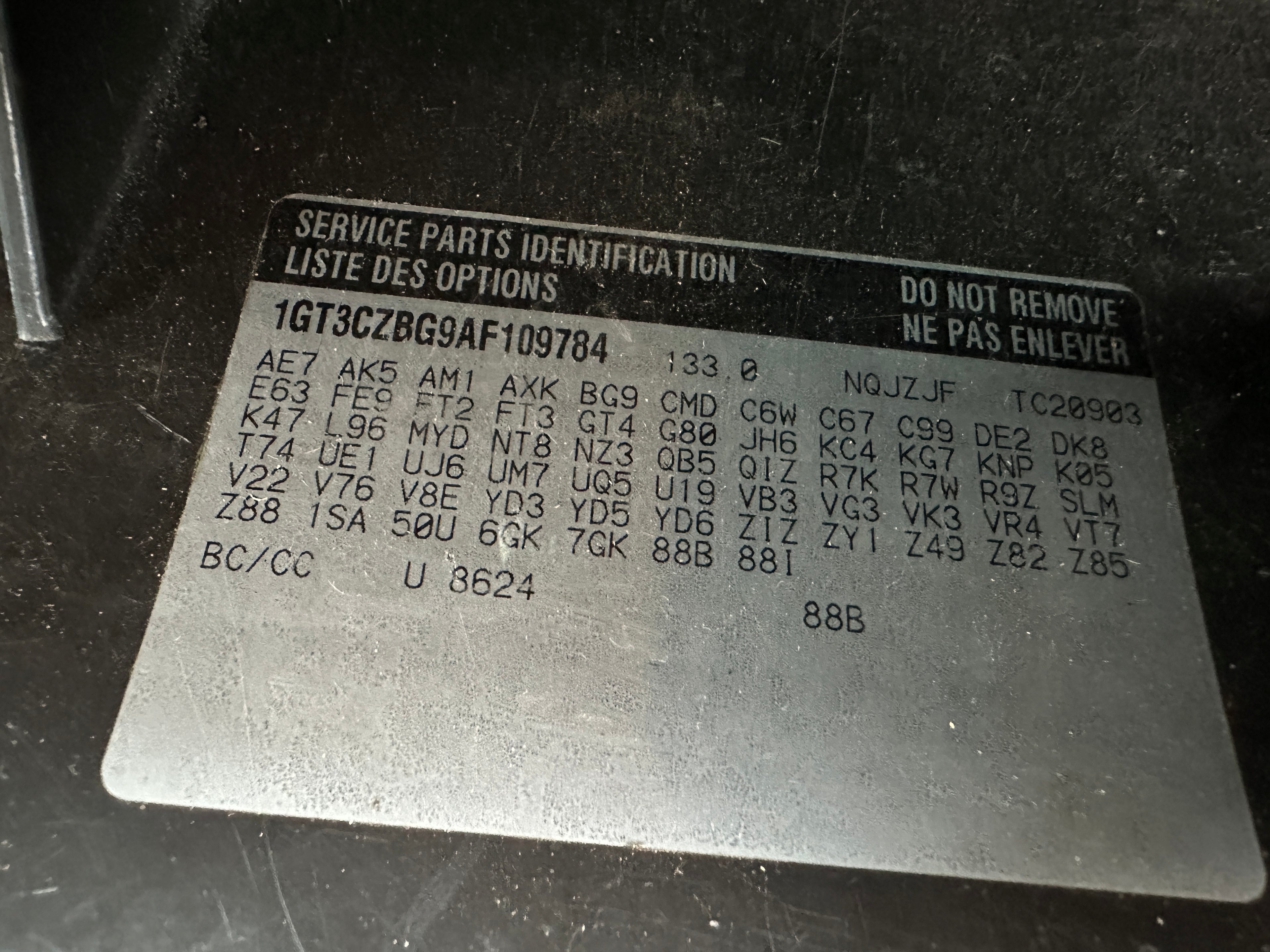 2010 GMC Sierra 2500 6.0L L96 2WD – G2513