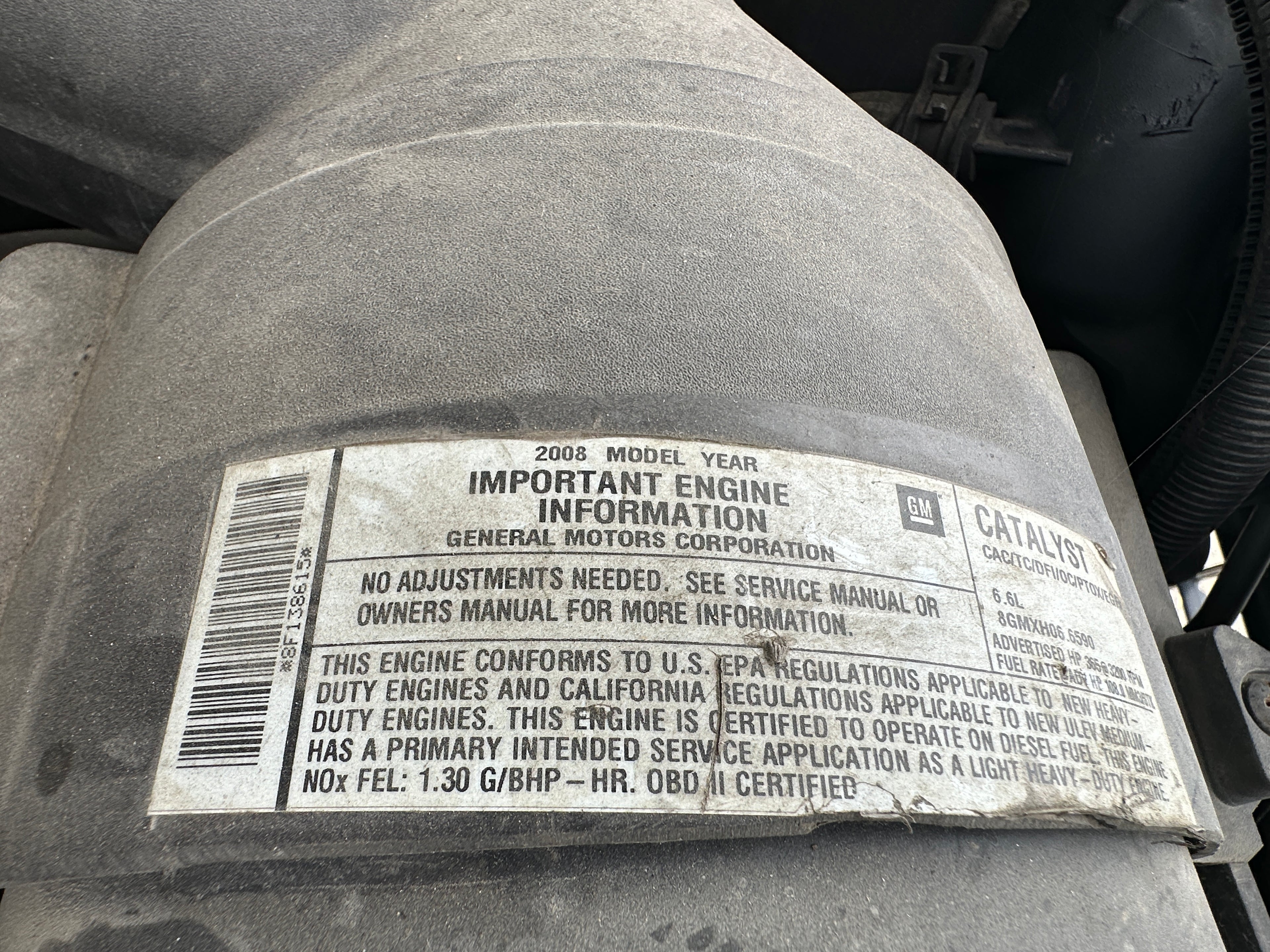 2008 Chevrolet Silverado 2500HD 6.6 LMM Duramax – C2525