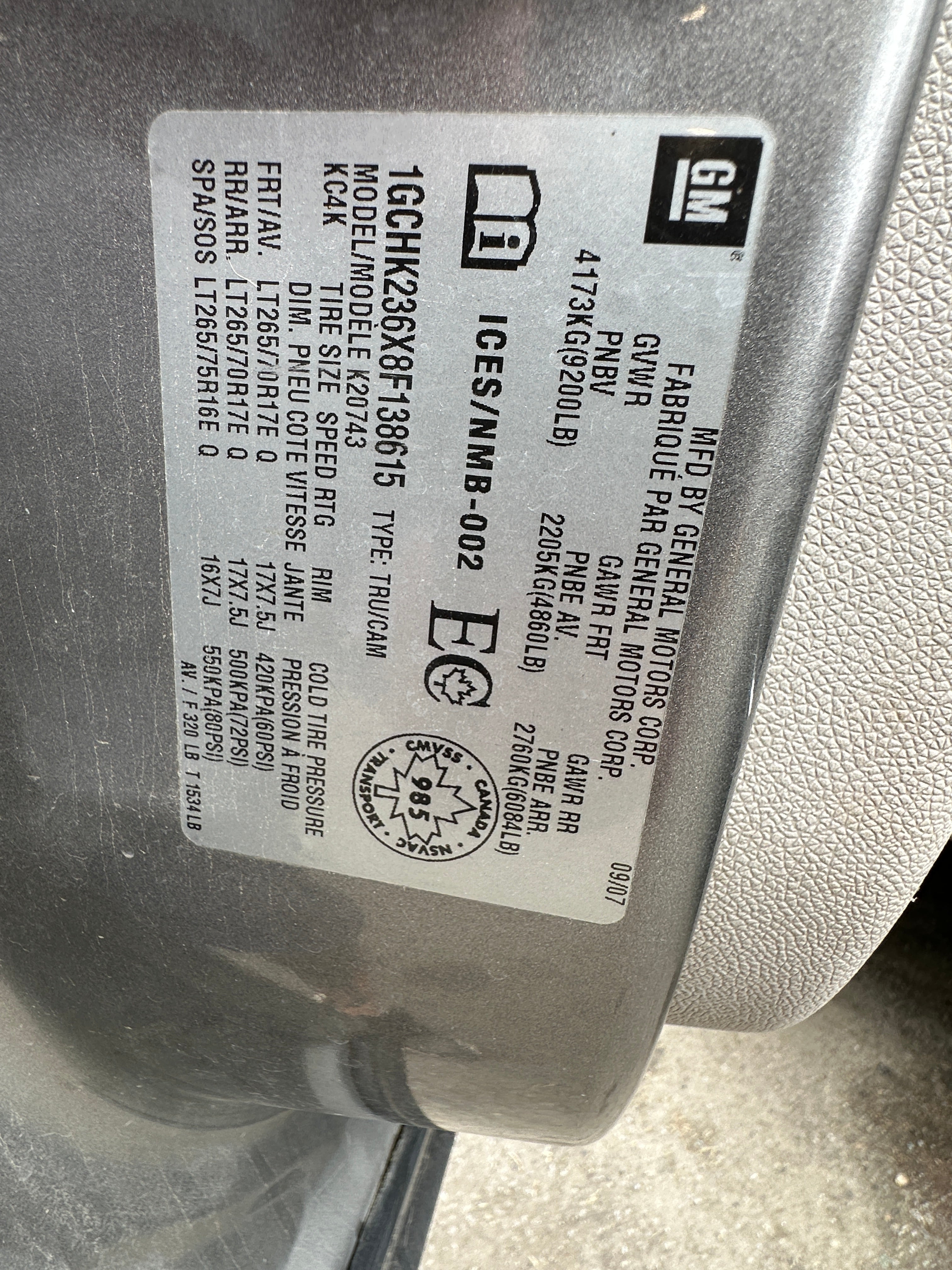 2008 Chevrolet Silverado 2500HD 6.6 LMM Duramax – C2525