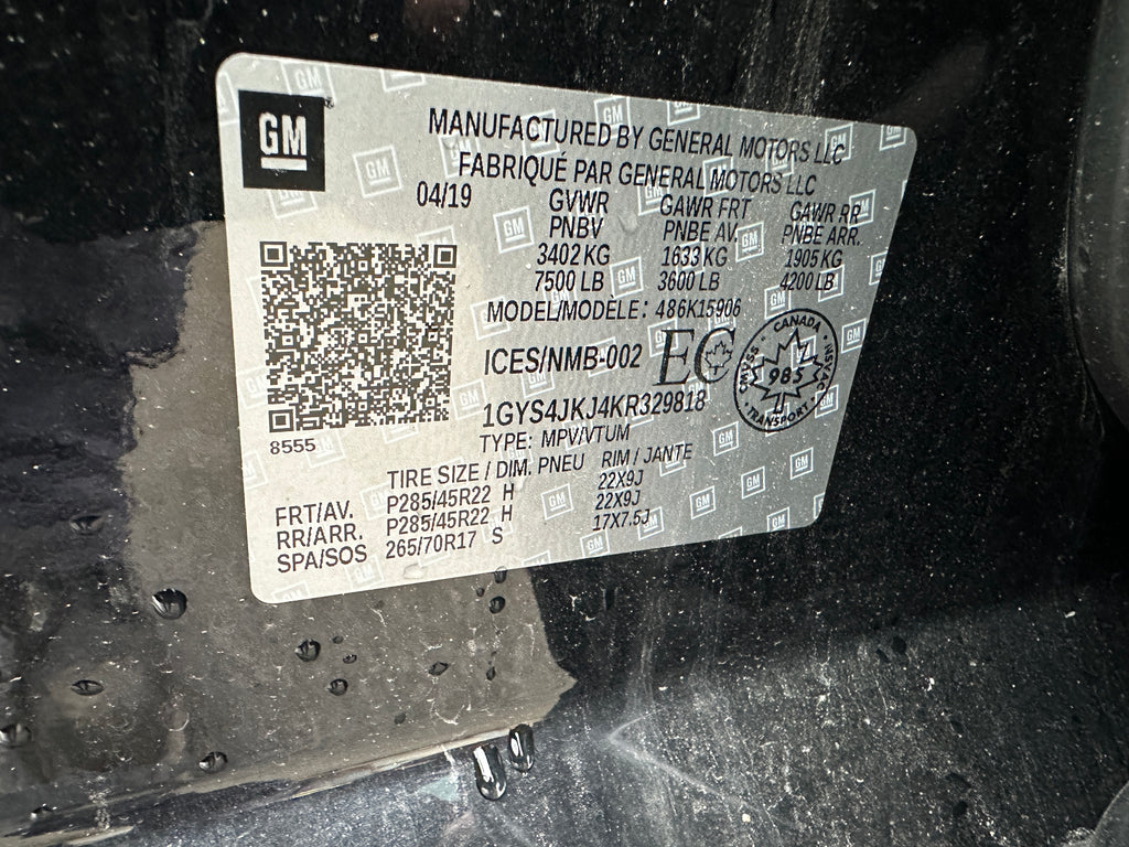 2019 Cadillac Escalade 6.2 – CA2501