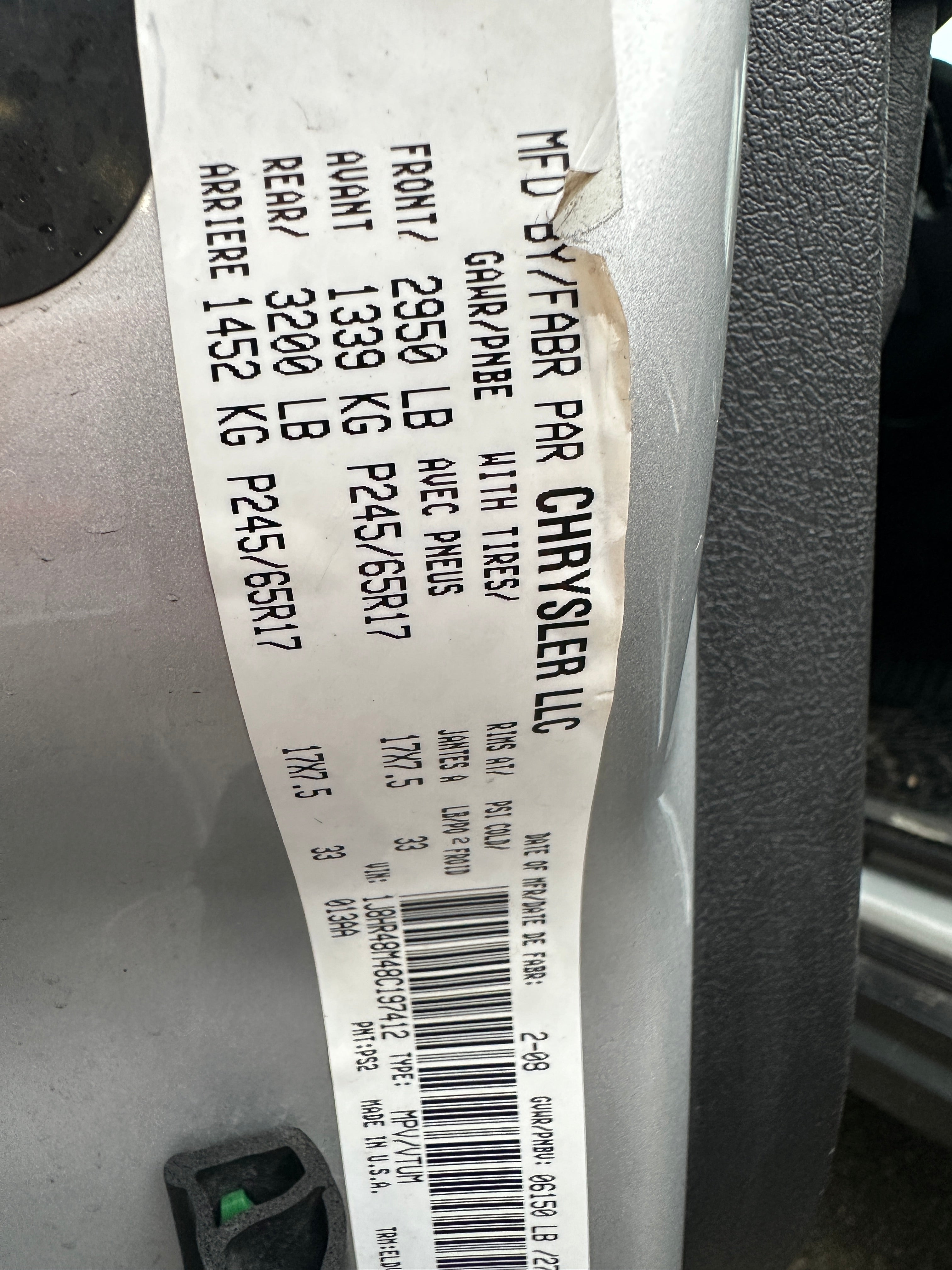 2008 Jeep Grand Cherokee WK Laredo 3.0 CRD – J2565