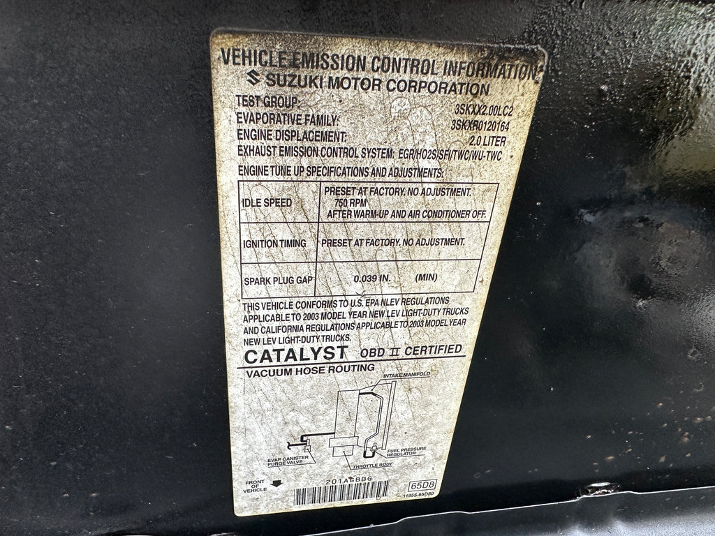 2003 Chevrolet Tracker 2.0 – C2516