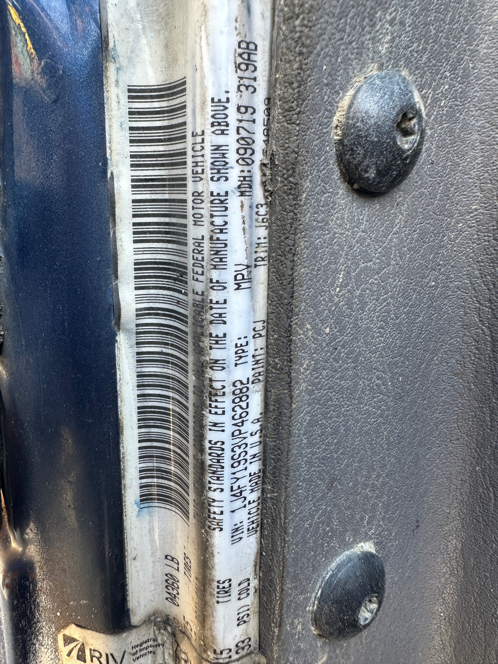 1997 Jeep Wrangler TJ 4.0 – J2519