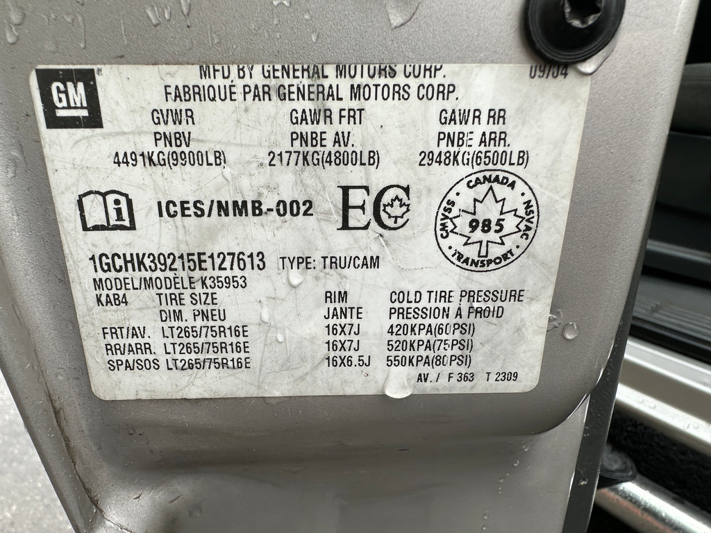 2005 Chevrolet Silverado 3500 6.6L LLY – C2515