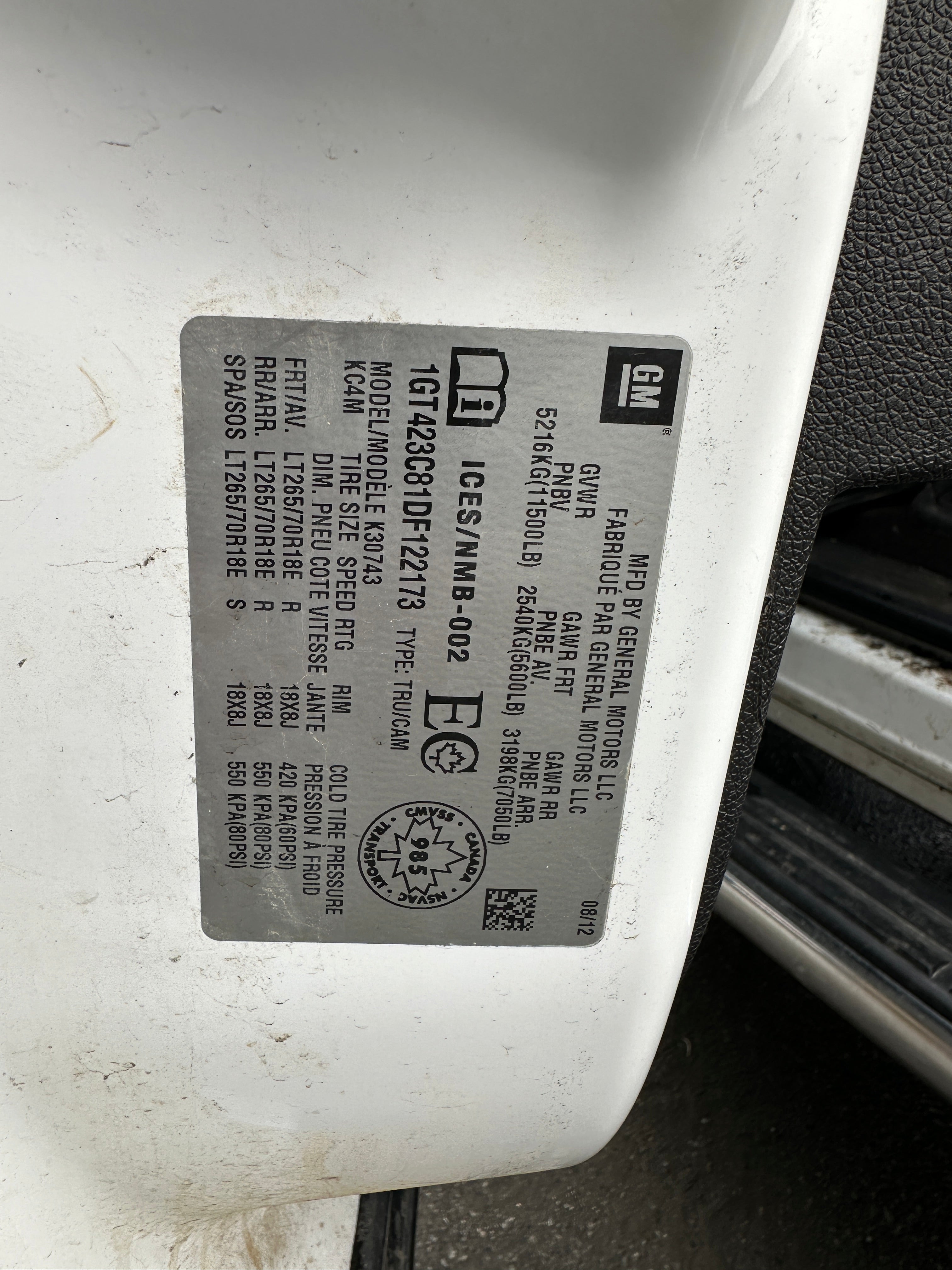 2013 GMC Sierra 3500 6.6L LML – G2515