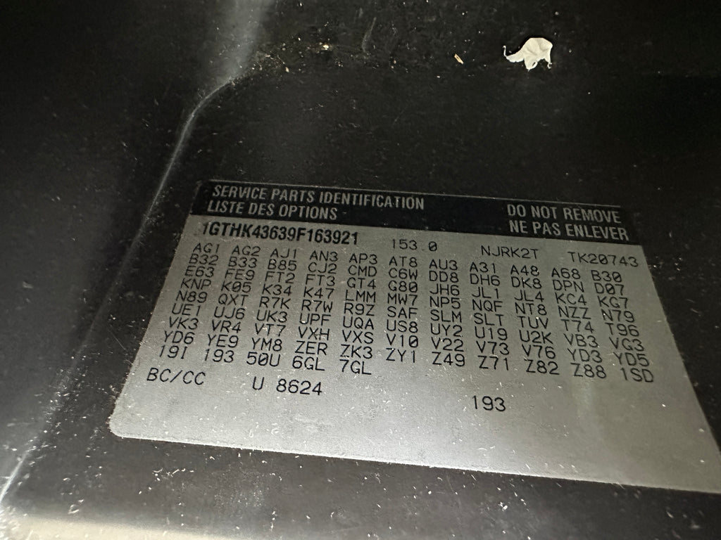 2009 GMC Sierra K2500HD 6.6 LMM Duramax – G2522