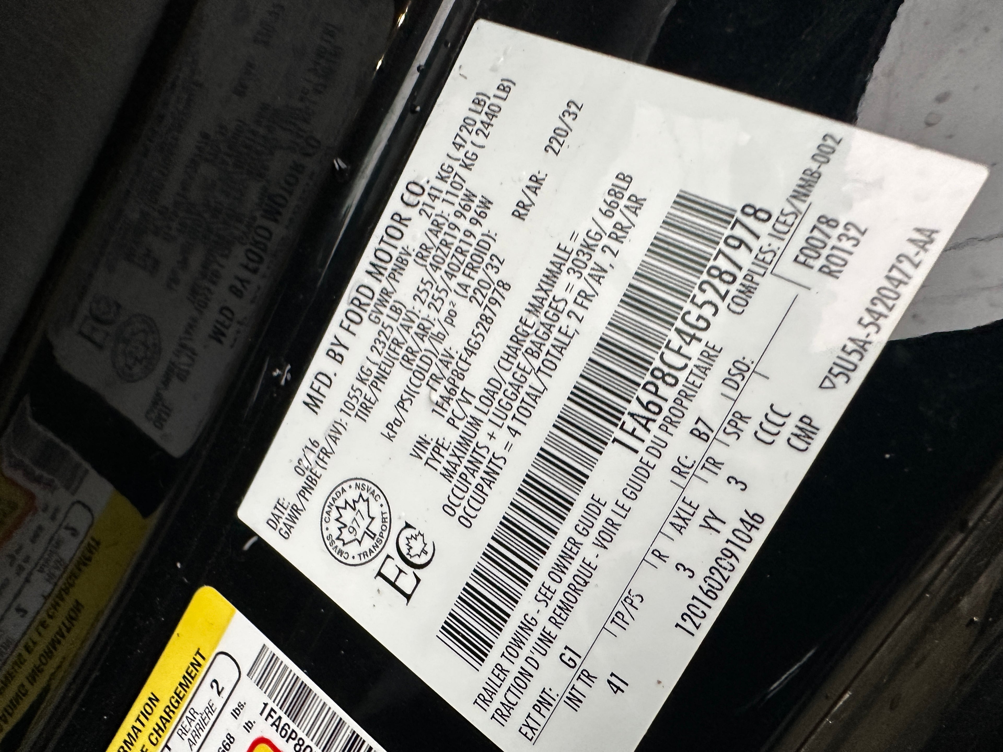 2016 Ford Mustang GT 5.0 – F2602