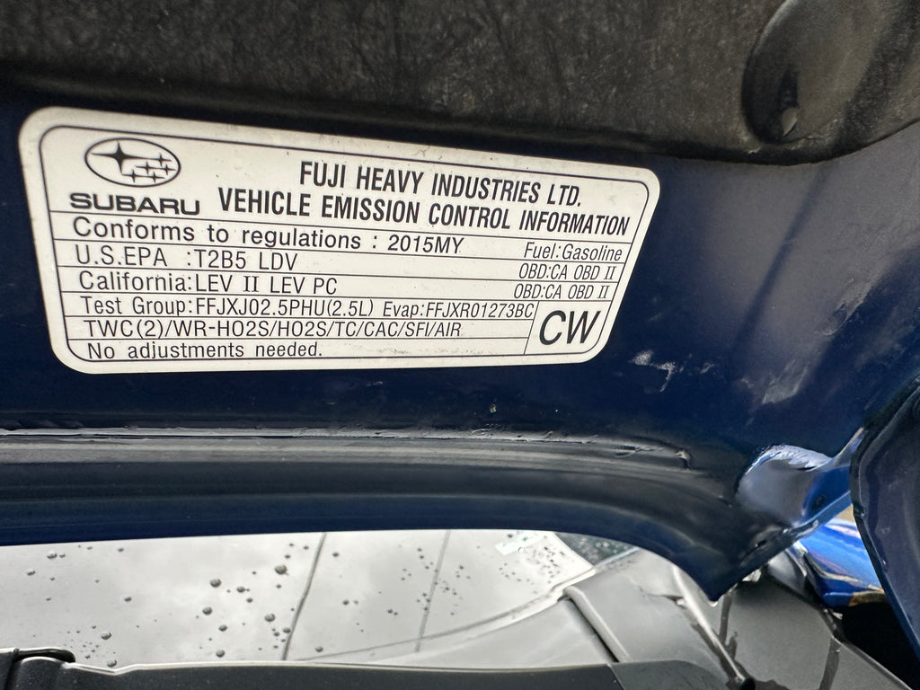 2015 Subaru WRX STI Limited 2.5 – SU2601