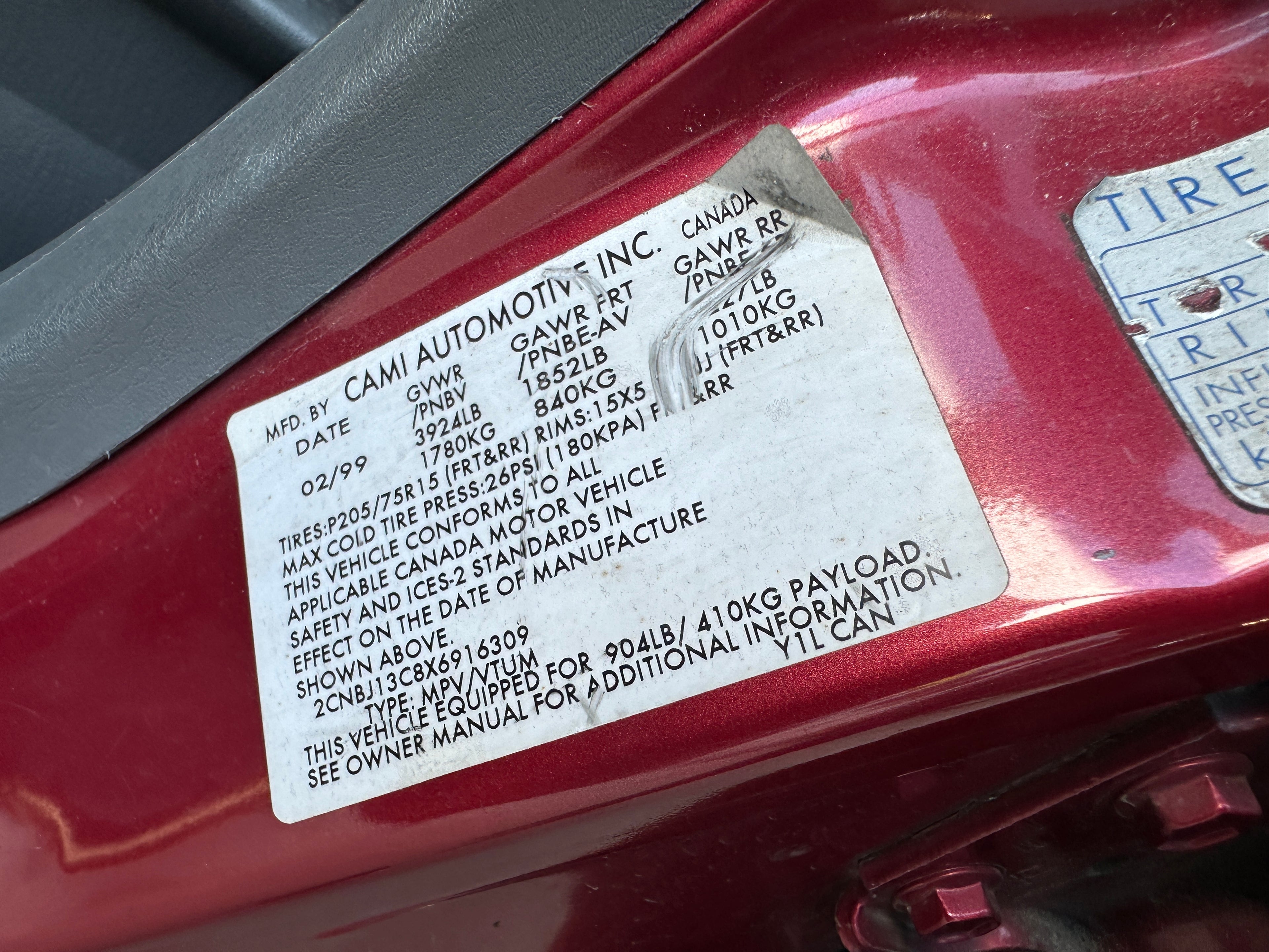 1999 Chevrolet Tracker 2.0 – C2521